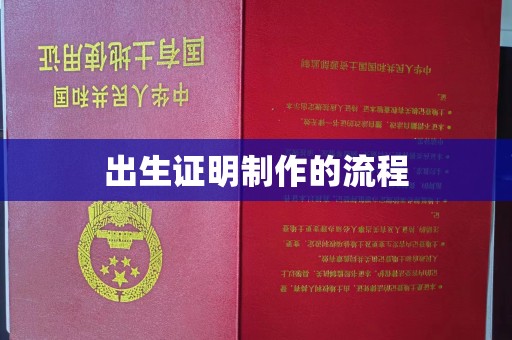 南昌出生证明制作的流程